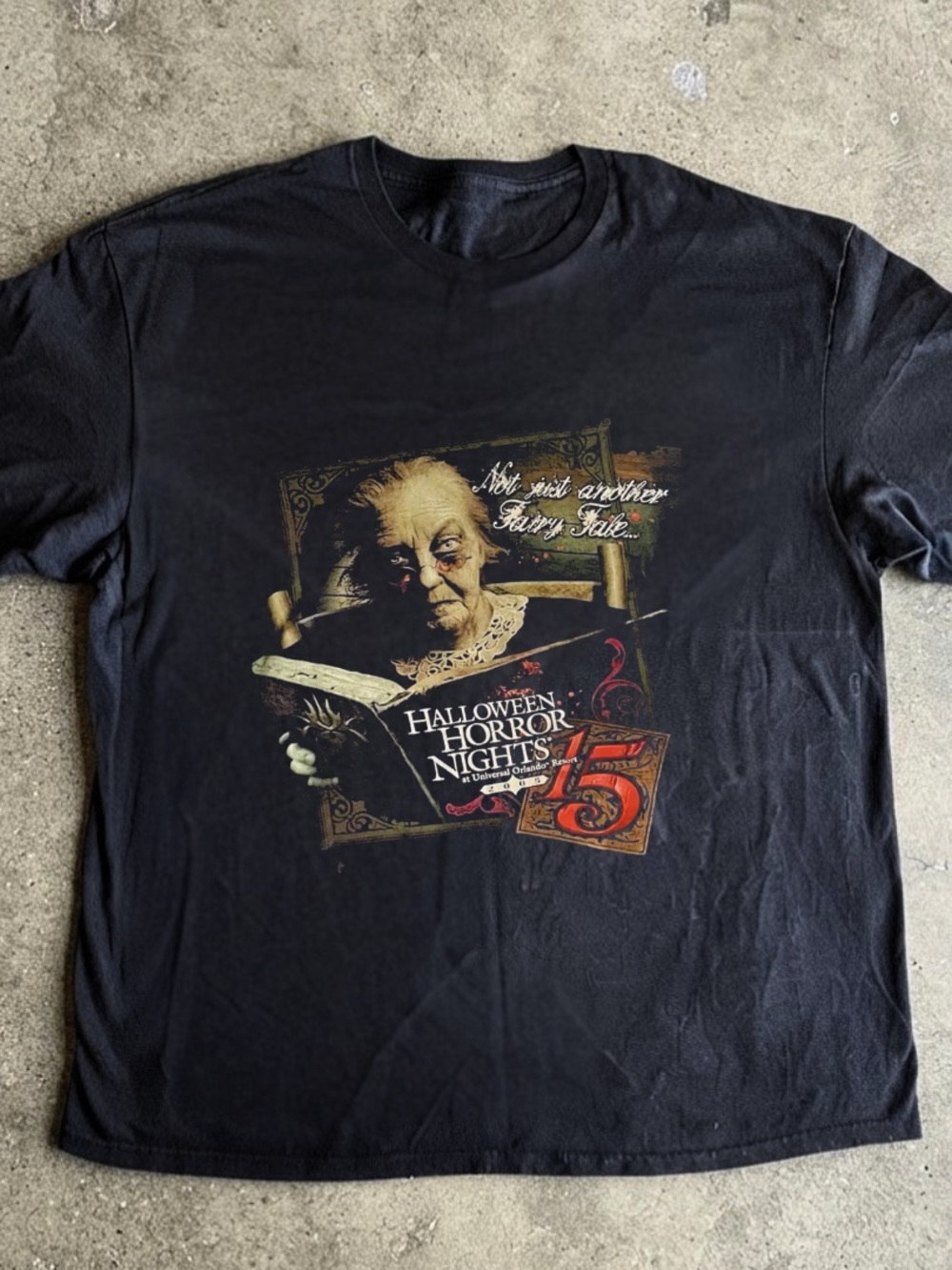 Halloween Horror Nights Graphic Black T-Shirt - 'Not Just Another Fairy Tale'